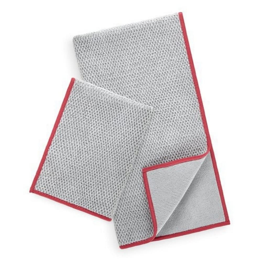 Norwex Diamond Textured Kitchen Towel & Cloth Set - Graphite/Pomegranate